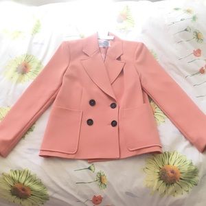 NWT Topshop Pink Double-Breasted Blazer